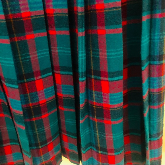 Vintage Pendleton Plaid Wool Skirt Midi Size 8 - Picture 4 of 7
